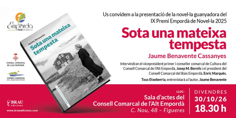 Presentació de la novel·la Sota una mateixa tempesta