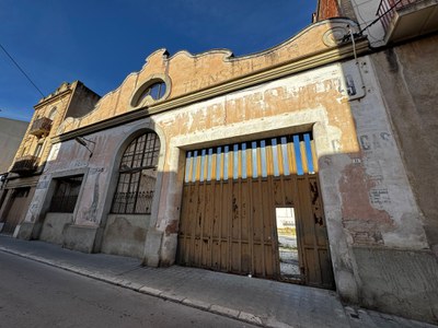 Una imatge de l'entrada del terreny del carrer Clerch i Nicolau